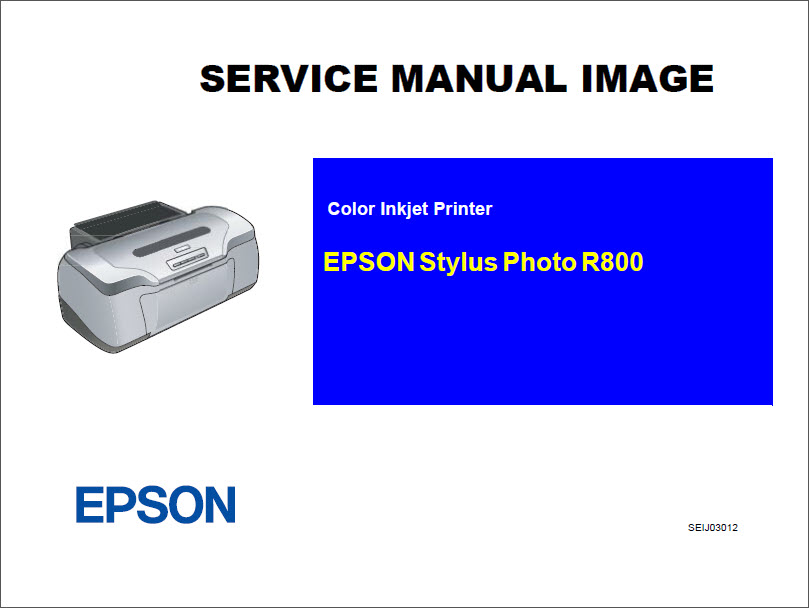 EPSON R800 Service Manual-1